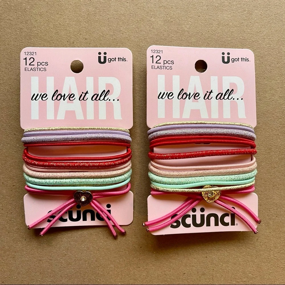 24 piece scunci elastics